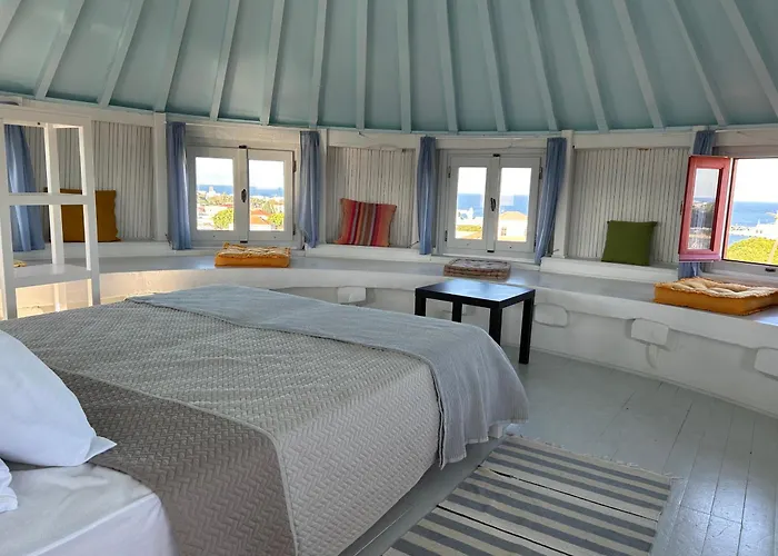 度假居 A Medieval Windmill Tower 2bedrooms In The Heart Of Old Town With Magnificent Panoramic Seaview And Cityview *